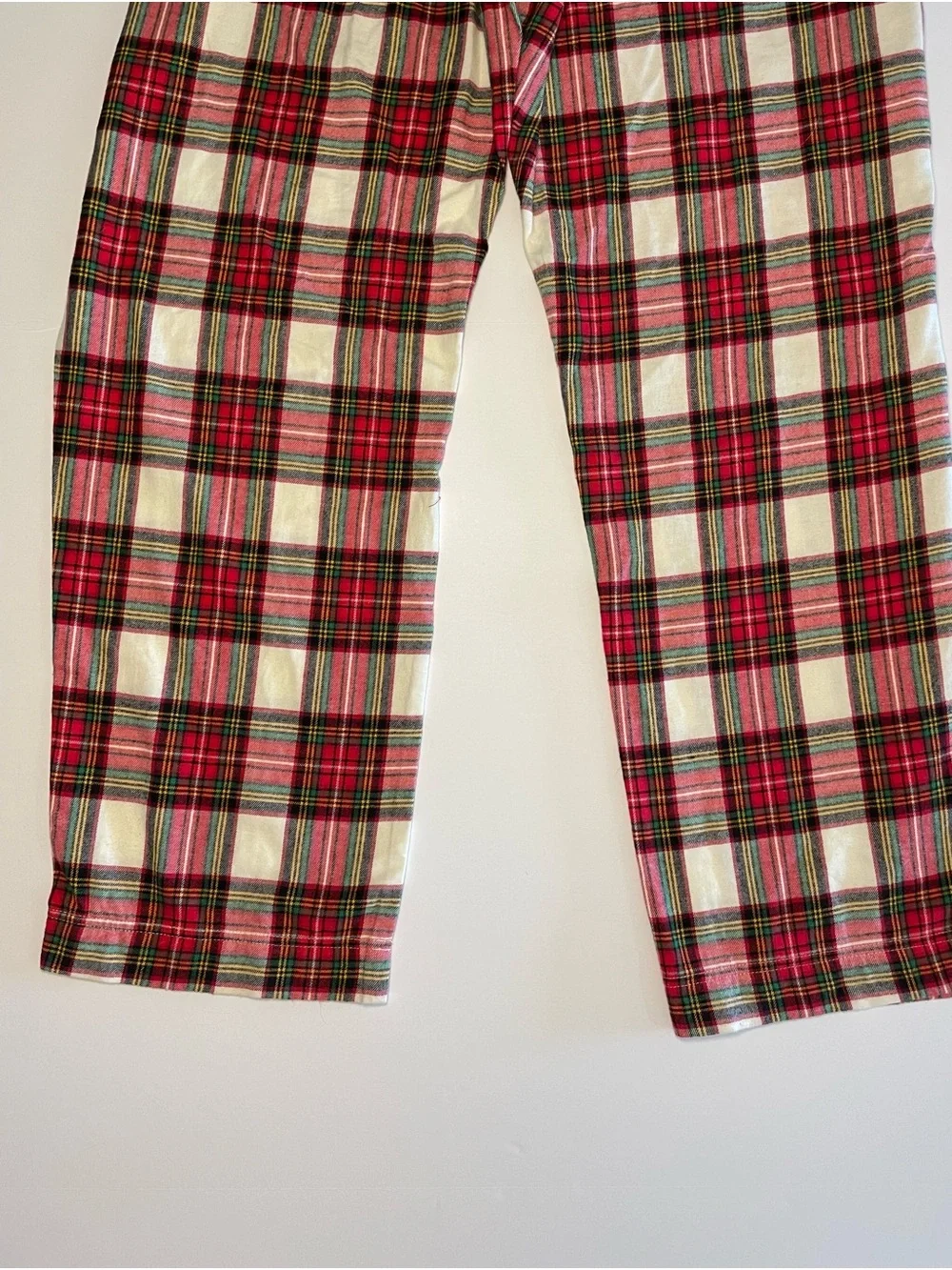 Hanna Andersson Women's Long John Pajama Set in Family Holiday Plaid XXL Cotton